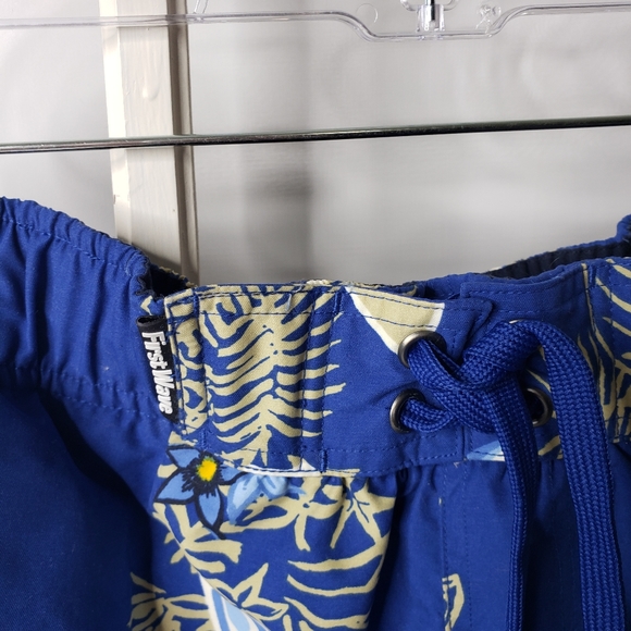 First Wave Hawaiian Print Retro Tropical Board Shorts Vacation Cruise Tropical L - Picture 7 of 14